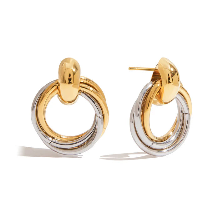 Elena Hoops Two-Tone image 0