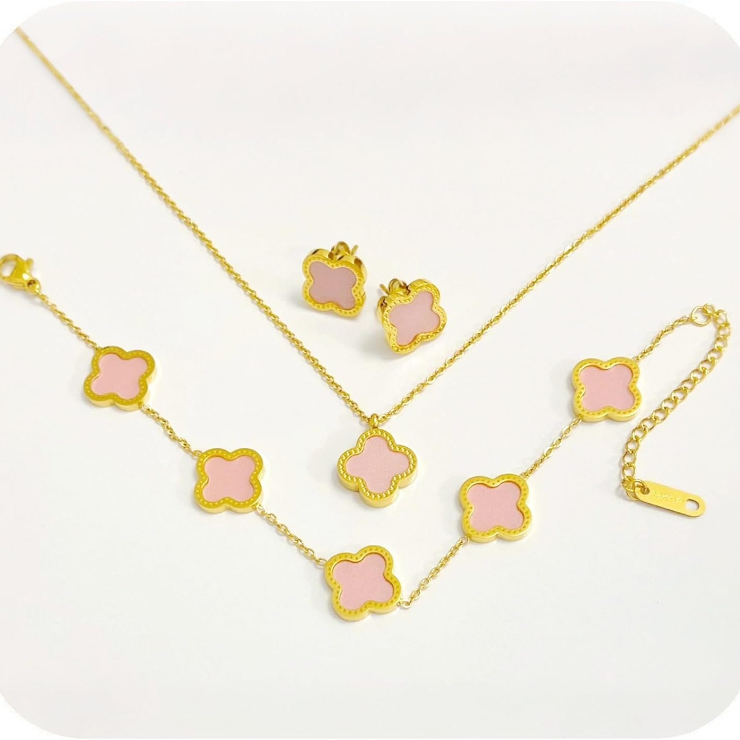 Glücksklee-Set Rose image 0