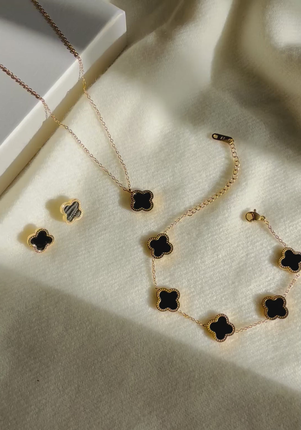 Glücksklee- Set Black